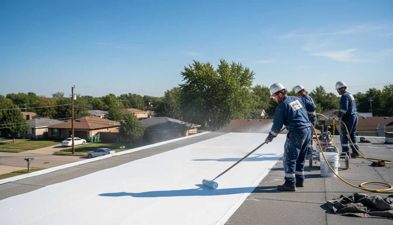 Commercial roof coating in Marble, PA near me